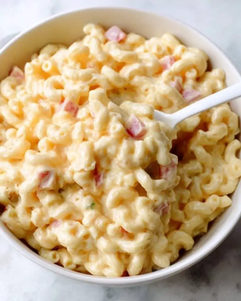 Creamy Macaroni Pasta Salad with Chicken Recipe