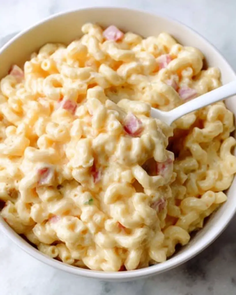 Creamy Macaroni Pasta Salad with Chicken Recipe
