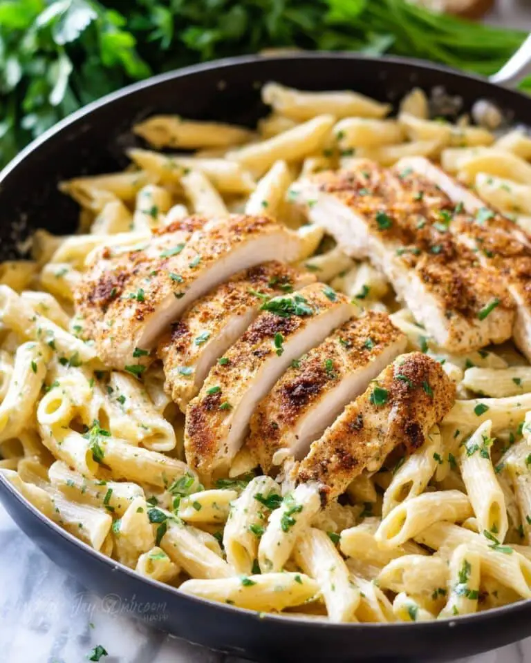 Garlic Parmesan Chicken and Pasta Recipe