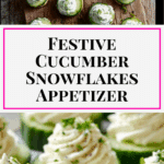 Cucumber Snowflakes with Herbed Cream Cheese Recipe