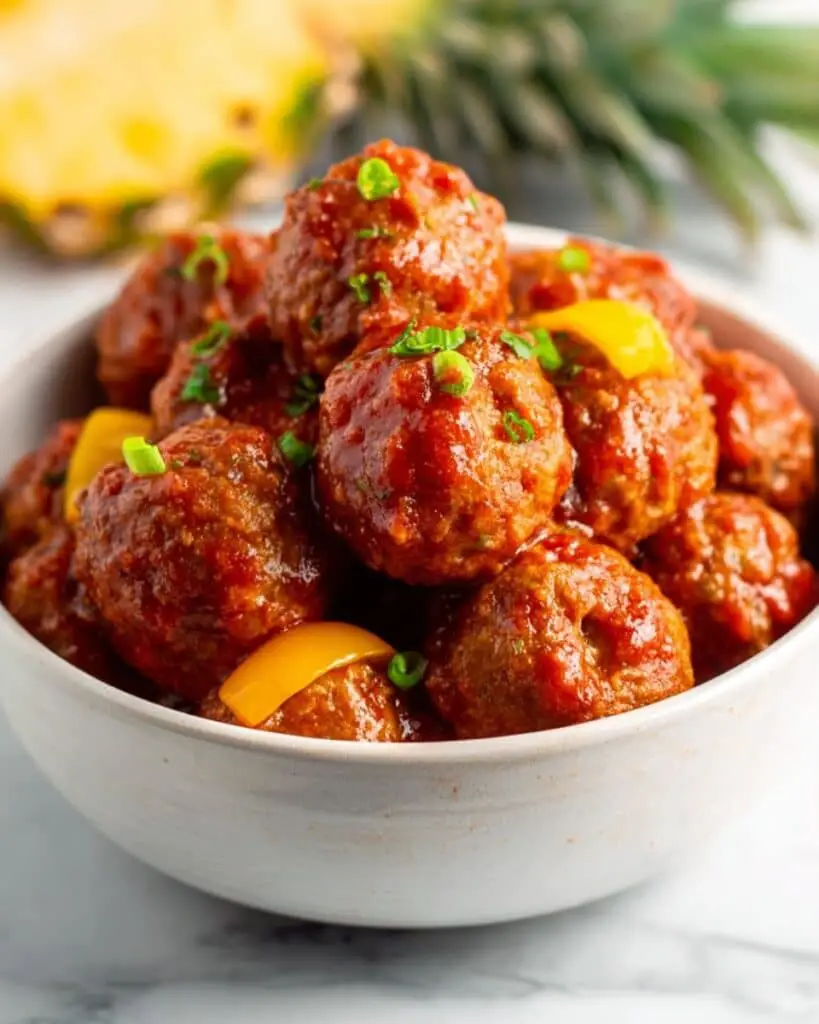 Crock Pot Pineapple Meatballs Recipe
