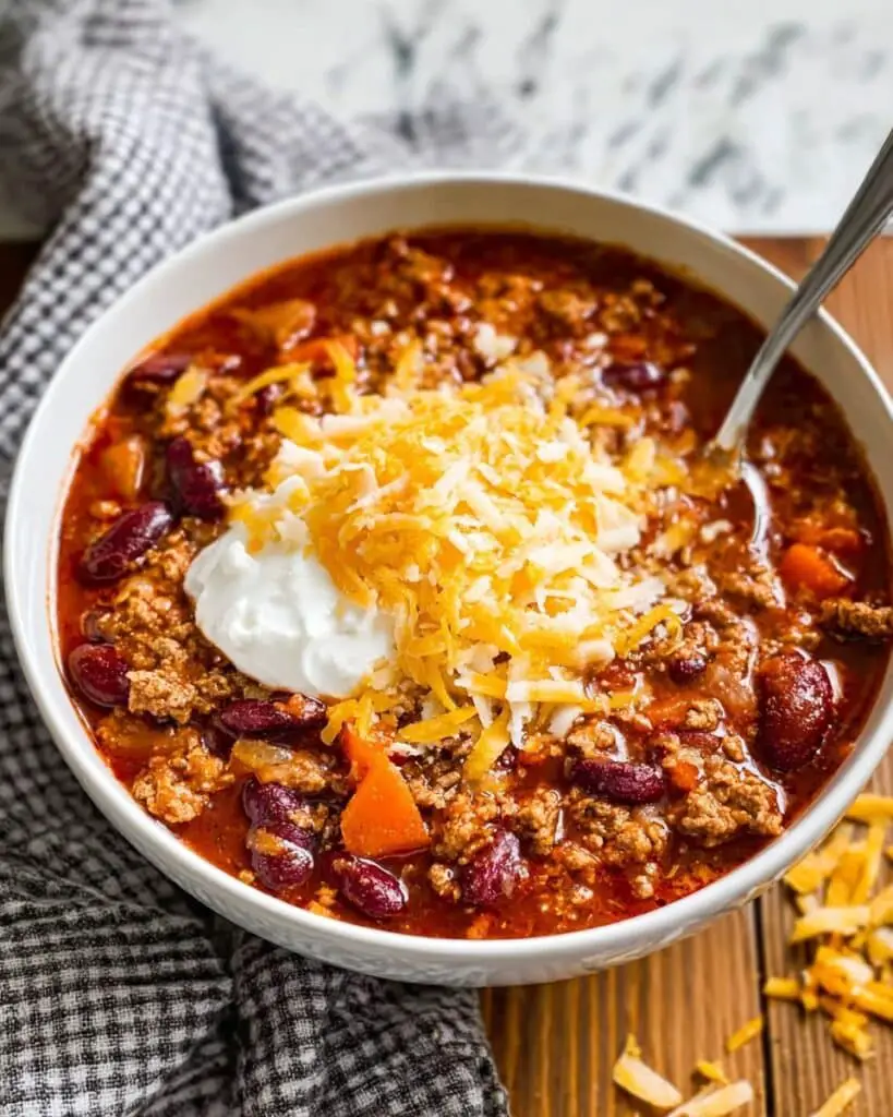 Instant Pot Chili with Ground Beef and Beans Recipe