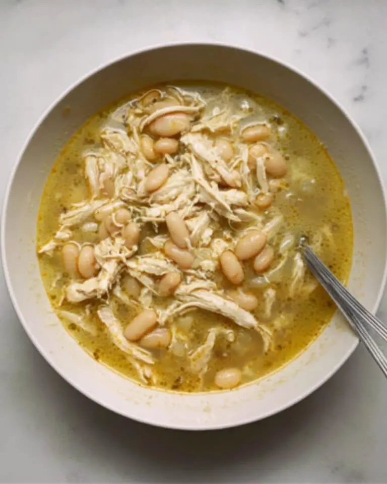 Creamy White Chicken Chili with Beans and Corn Recipe