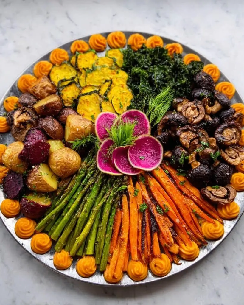Colorful Veggie Tray with Dips: A Fresh & Healthy Party Snack Recipe