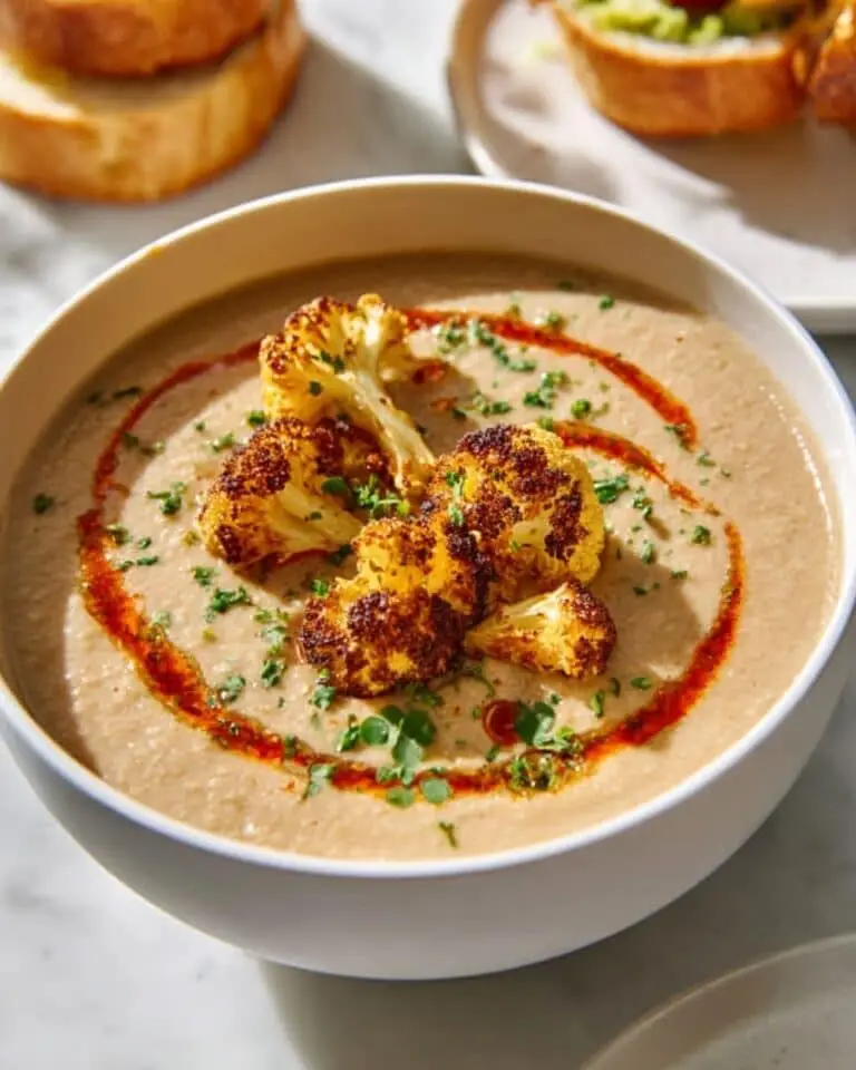 Creamy Roasted Cauliflower Soup Recipe