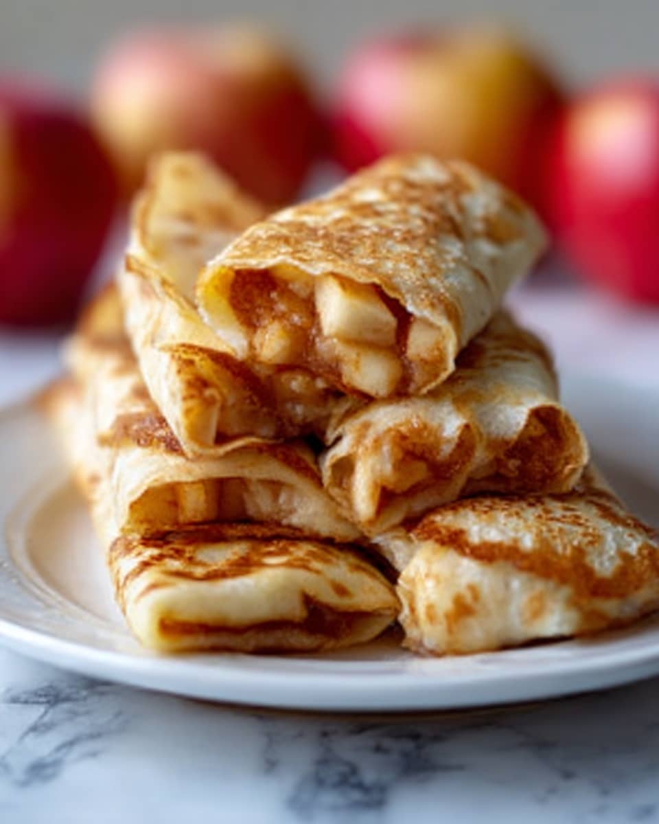Apple Pie Pancake Rolls Recipe