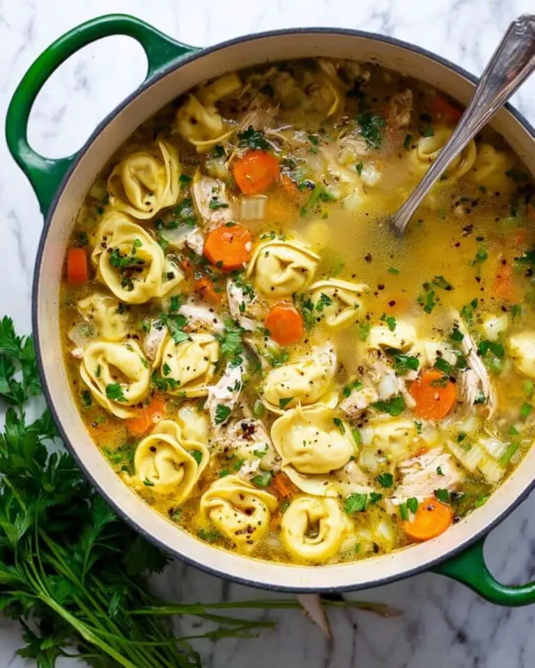 Easy Tortellini Soup with Chicken Broth Recipe