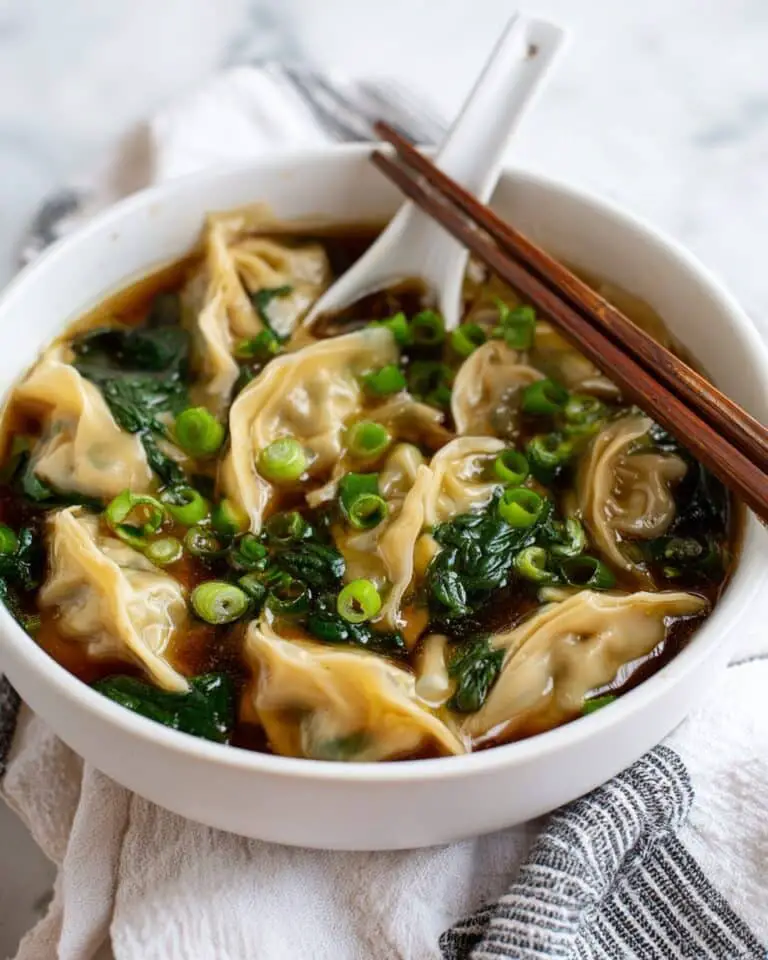 15 Minute Miso Dumpling Soup Recipe