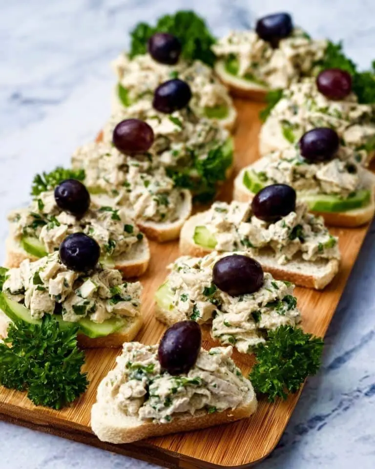 Fennel-Cucumber Bites with Creamy Tuna Recipe