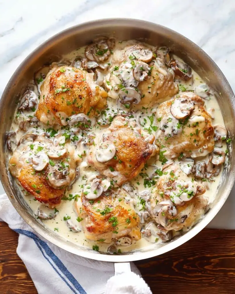 Creamy Mushroom Chicken Recipe