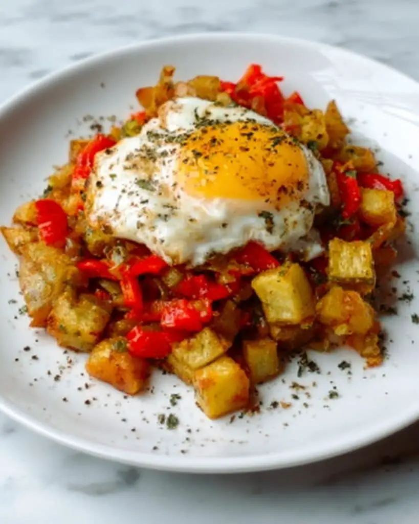 Potato and Bell Pepper Breakfast Hash Recipe