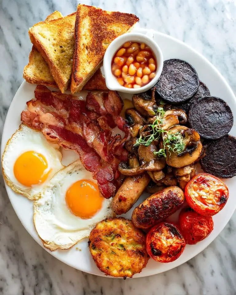 English Breakfast on Toast Recipe