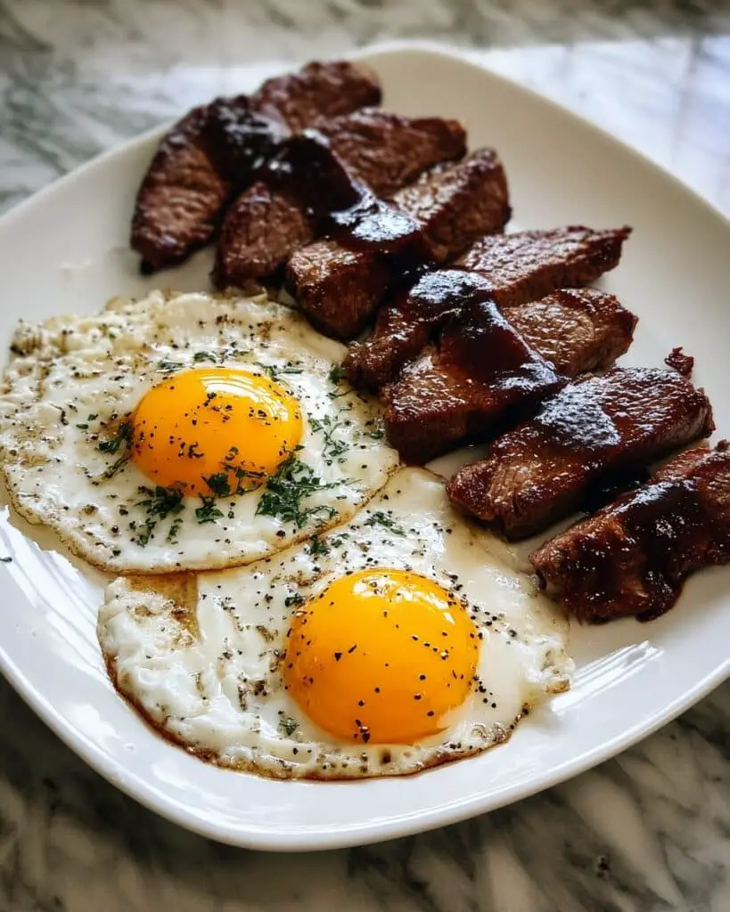 Breakfast Steak and Eggs Recipe