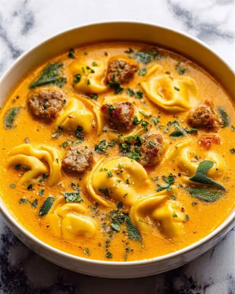 Sausage Butternut Squash Tortellini Soup Recipe