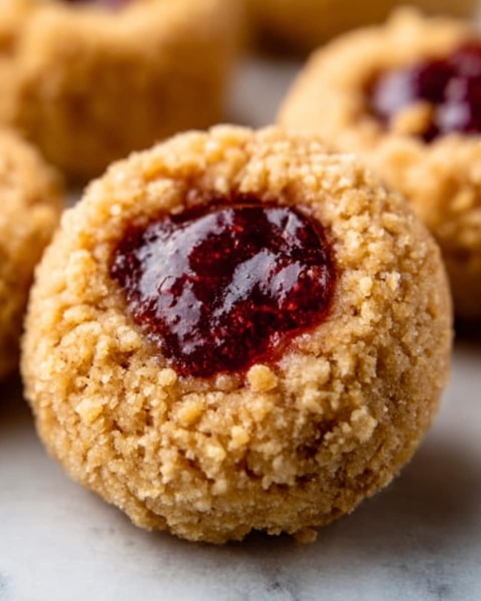 The image shows six round cookie dough balls placed evenly on a baking tray lined with parchment paper. Each ball is rough-textured with bits of oats or nuts visible, giving them a grainy, light brown look. The parchment paper is slightly wrinkled and the tray edges are faintly visible. Next to the tray, on the white marbled surface, there is a white cloth with a simple gray striped pattern. A woman's hand is seen gently holding the tray edge on the right side, adding a human touch to the scene. photo taken with an iphone --ar 4:5 --v 7
