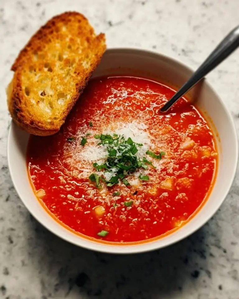 Mediterranean Tomato and Chickpea Soup Recipe