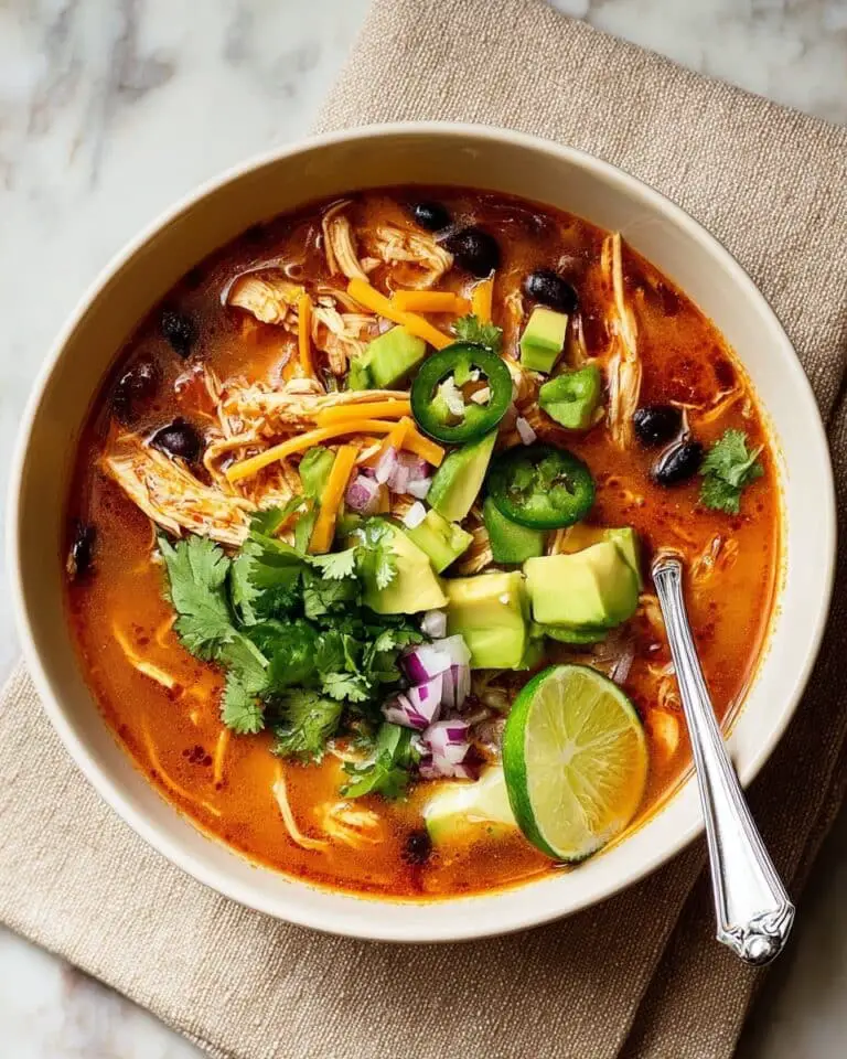 Chicken Enchilada Soup (Red) Recipe