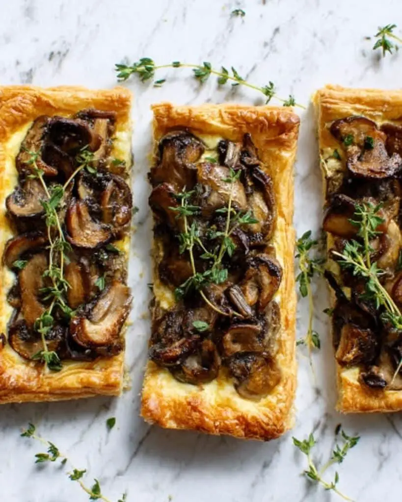 Homemade Mushroom Savory Pastries Recipe