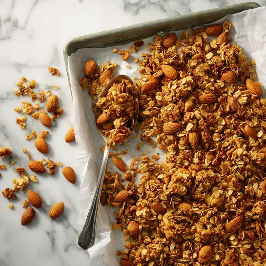 Barley Granola with Nuts and Dried Fruit Recipe - Recipe Image