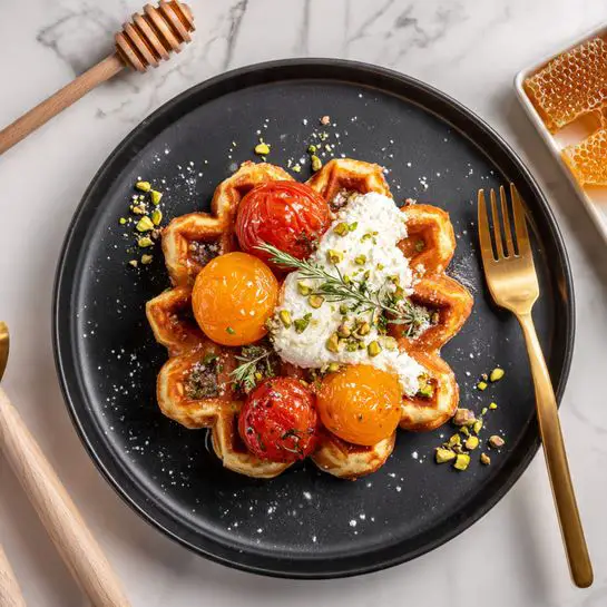 Norwegian Heart-Shaped Waffles Recipe - Recipe Image