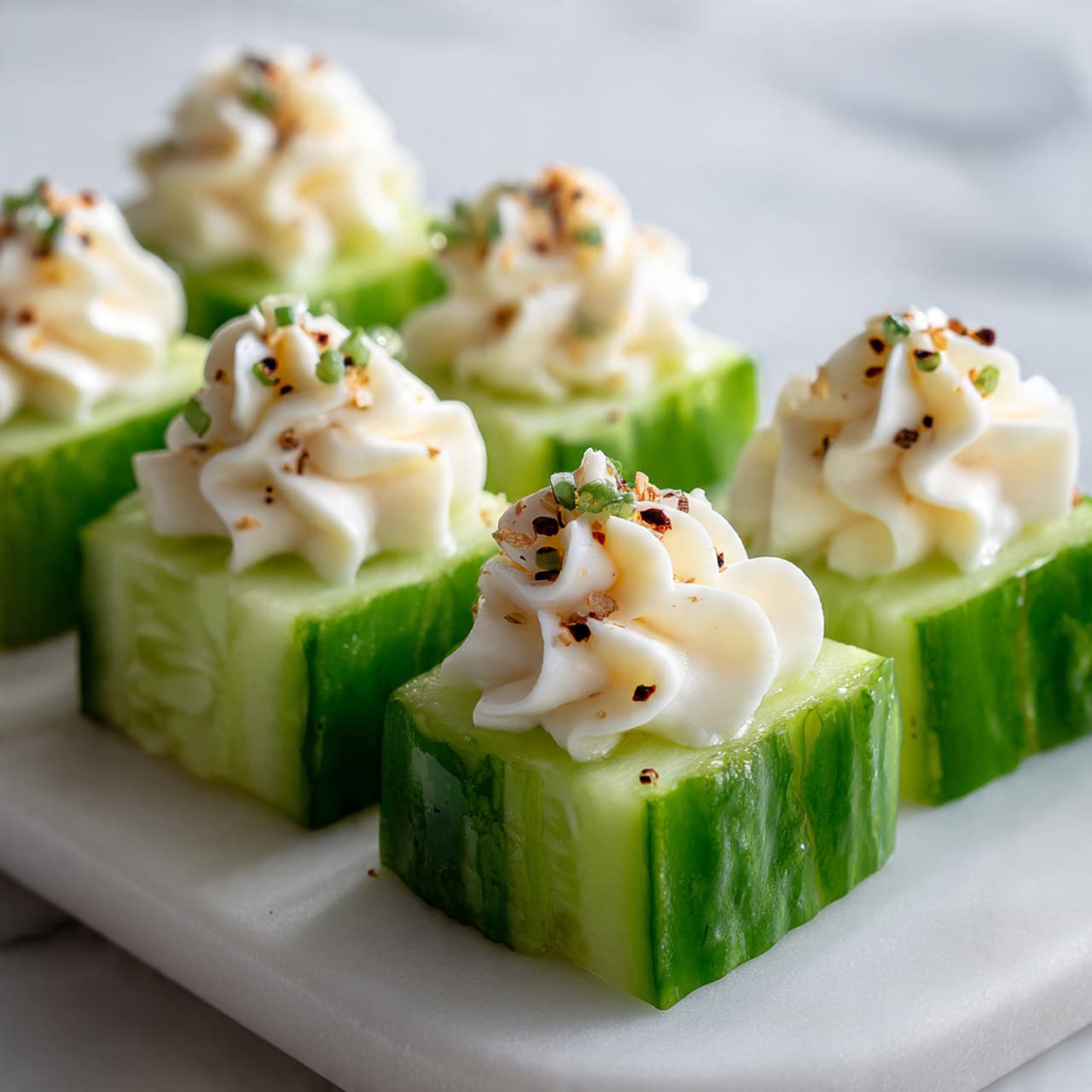 Everything Bagel Cucumber Bites Recipe - Recipe Image