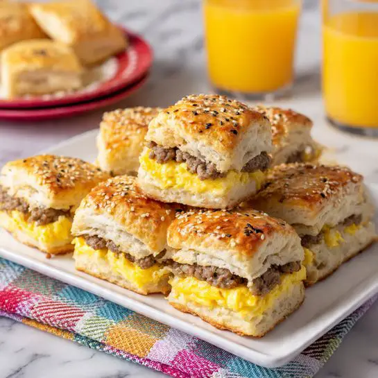 Sheet Pan Breakfast Sandwiches Recipe - Recipe Image