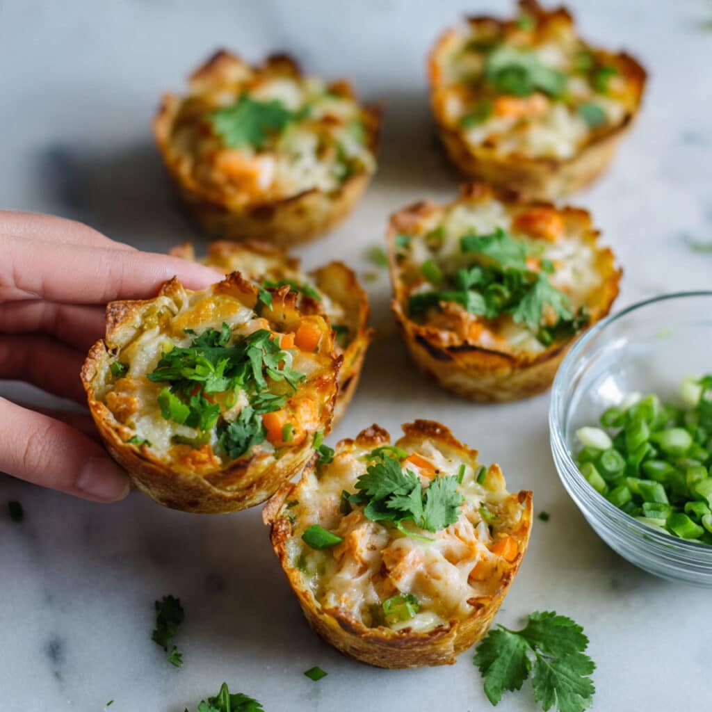 Buffalo Chicken Dip Cups Recipe
