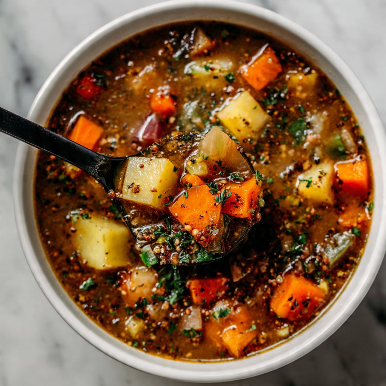 Crockpot Beef and Barley Soup Recipe - Recipe Image