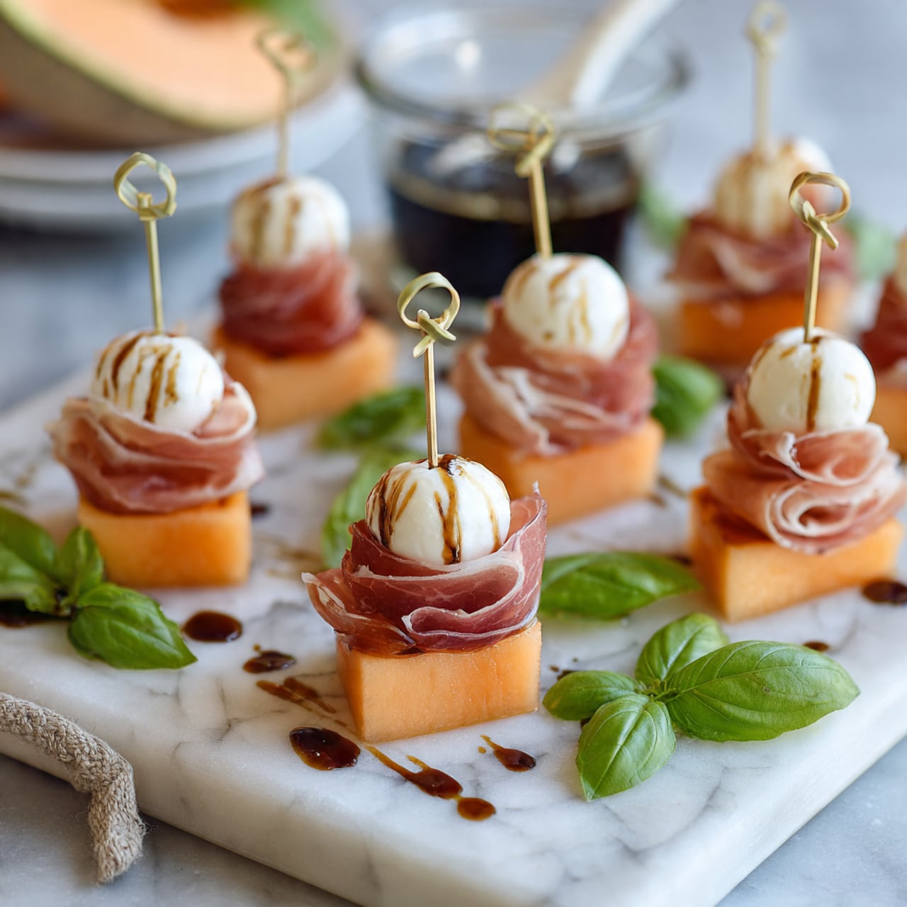Prosciutto-Wrapped Melon Appetizer Recipe - Recipe Image