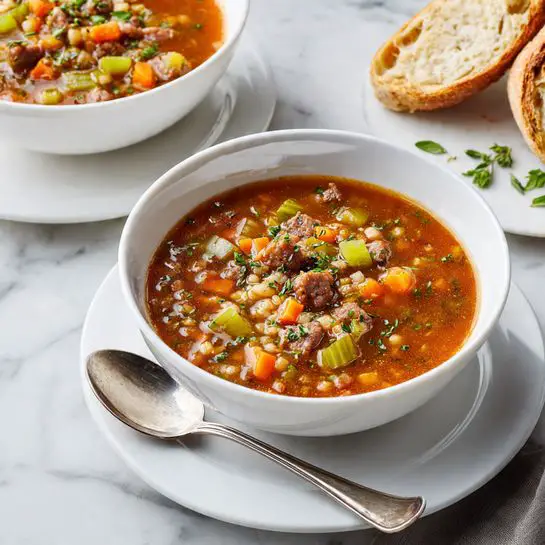 Chunky Beef and Barley Soup Recipe