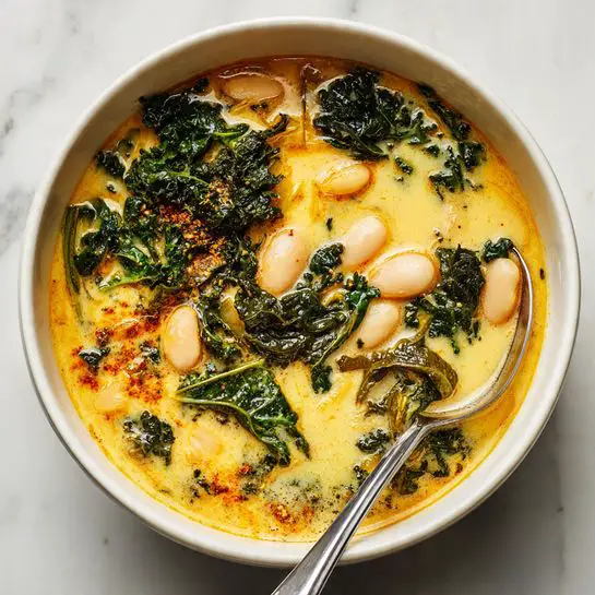 Creamy White Bean and Kale Soup Recipe - Recipe Image