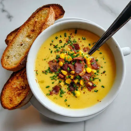 Corn Chowder with Bacon Recipe - Recipe Image