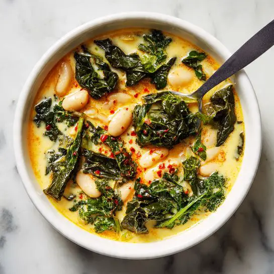 Creamy White Bean and Kale Soup Recipe