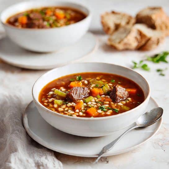 Chunky Beef and Barley Soup Recipe - Recipe Image