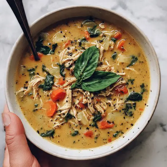 Easy Cauliflower Chicken Soup Recipe