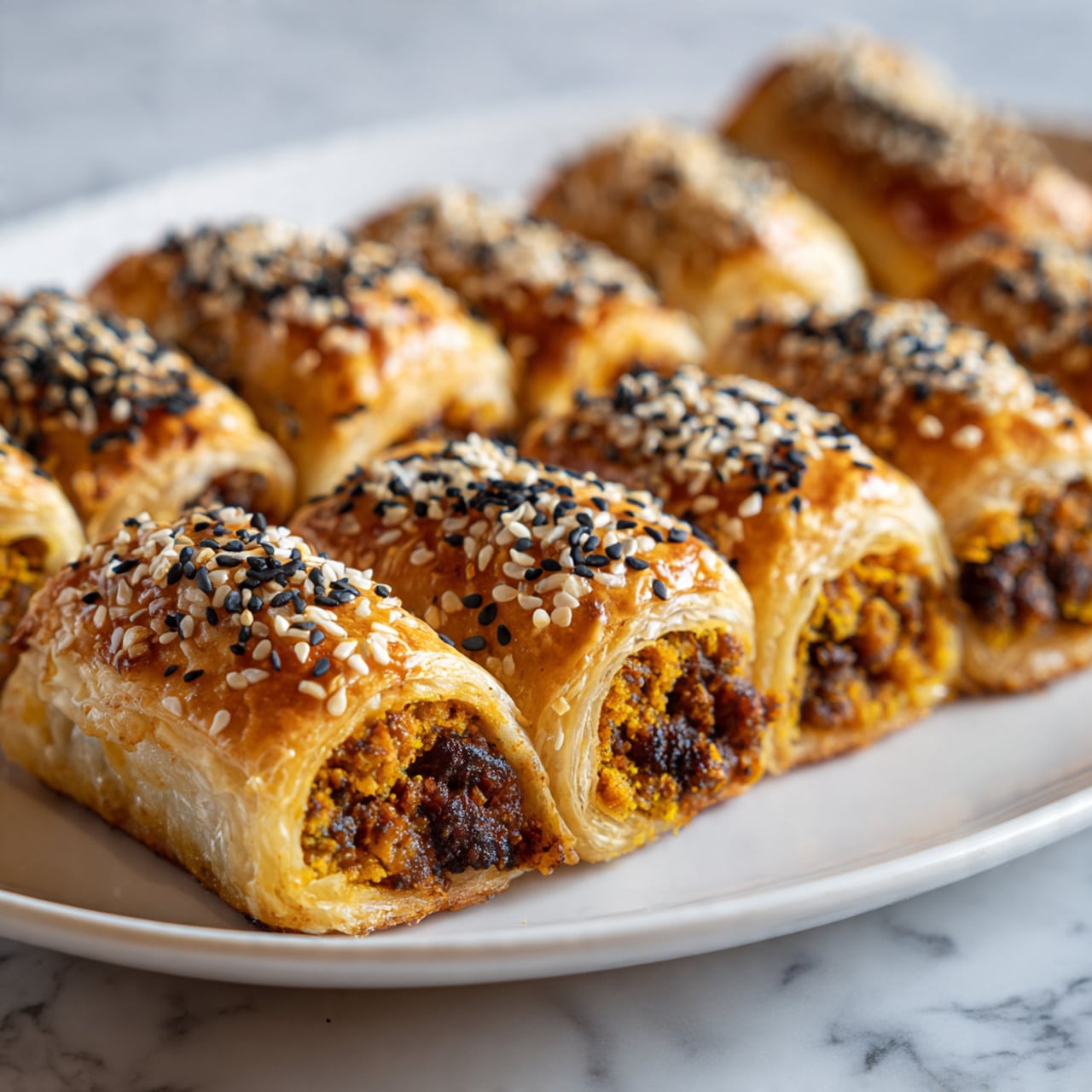 Sausage Puff Pastry Bites Recipe - Recipe Image