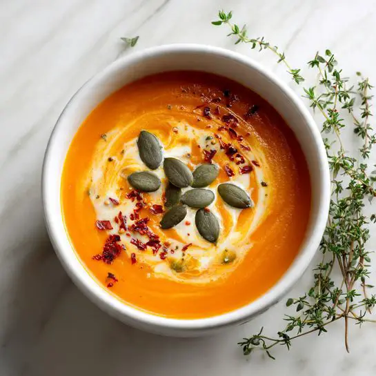 Spicy Butternut Squash and Sweet Potato Soup Recipe