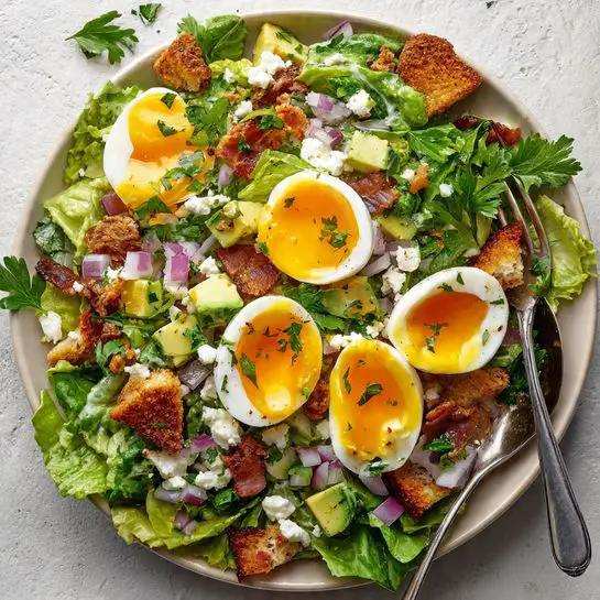 Barley Breakfast Salad with Avocado and Egg Recipe
