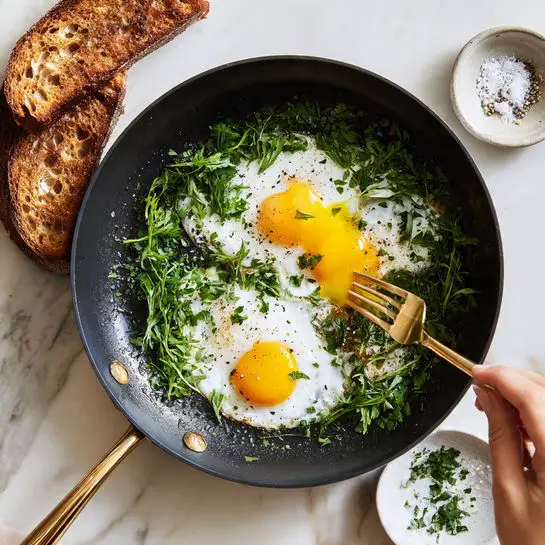 Herbed Baked Eggs Recipe - Recipe Image