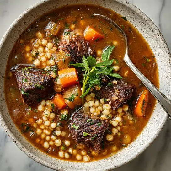 Hearty Beef and Barley Soup Recipe