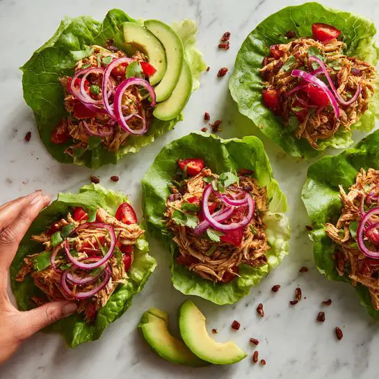 Buffalo Chicken Lettuce Boats Recipe