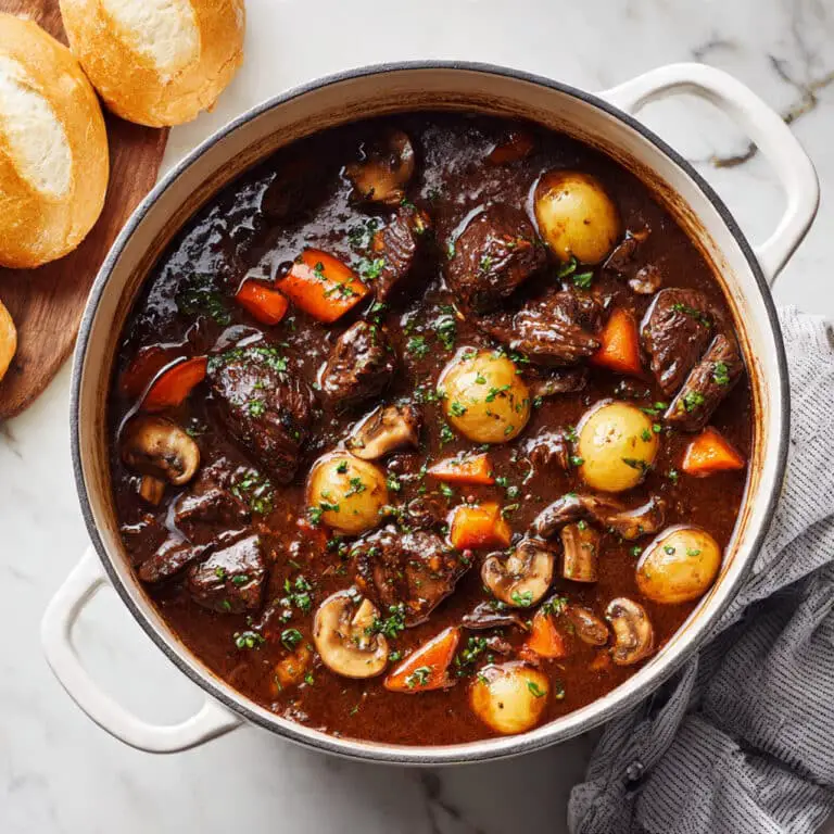 Hearty Guinness Beef Stew in Dutch Oven or Slow Cooker Recipe