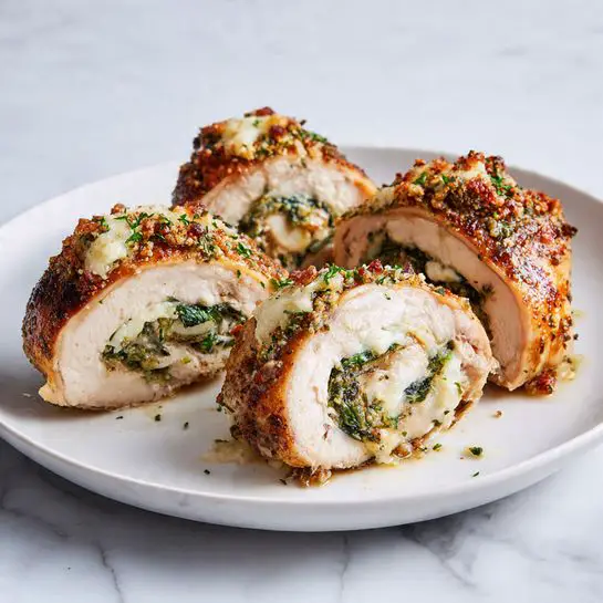 Stuffed Chicken Breasts with Spinach and Ricotta Recipe
