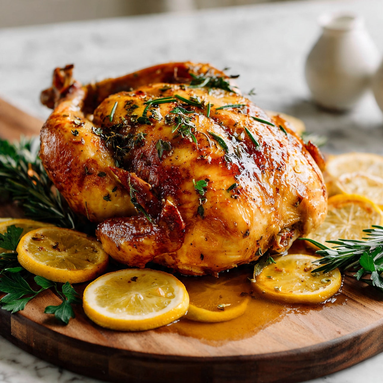 Lemon Herb Roasted Chicken Recipe - Recipe Image
