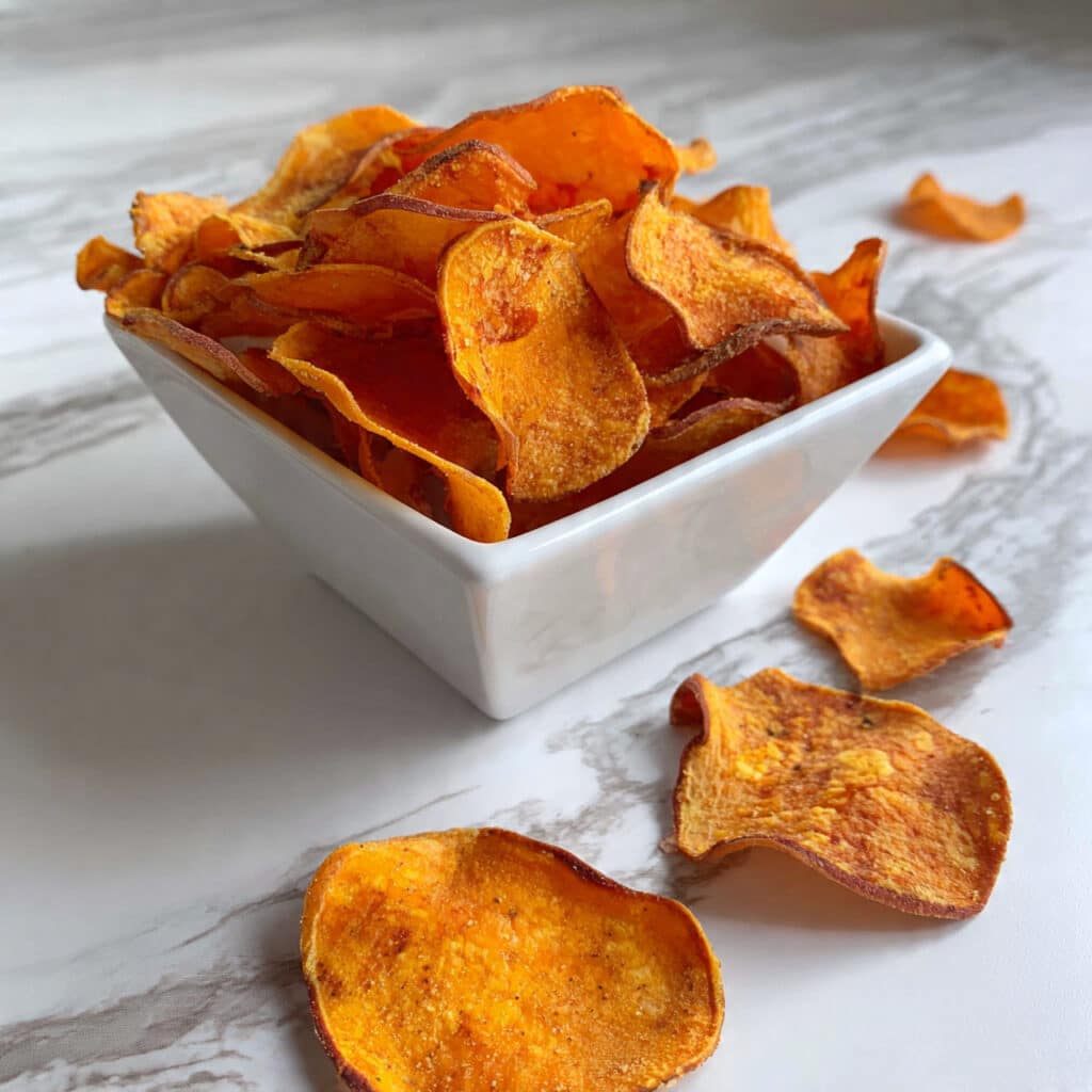 Homemade Baked Sweet Potato Chips Recipe