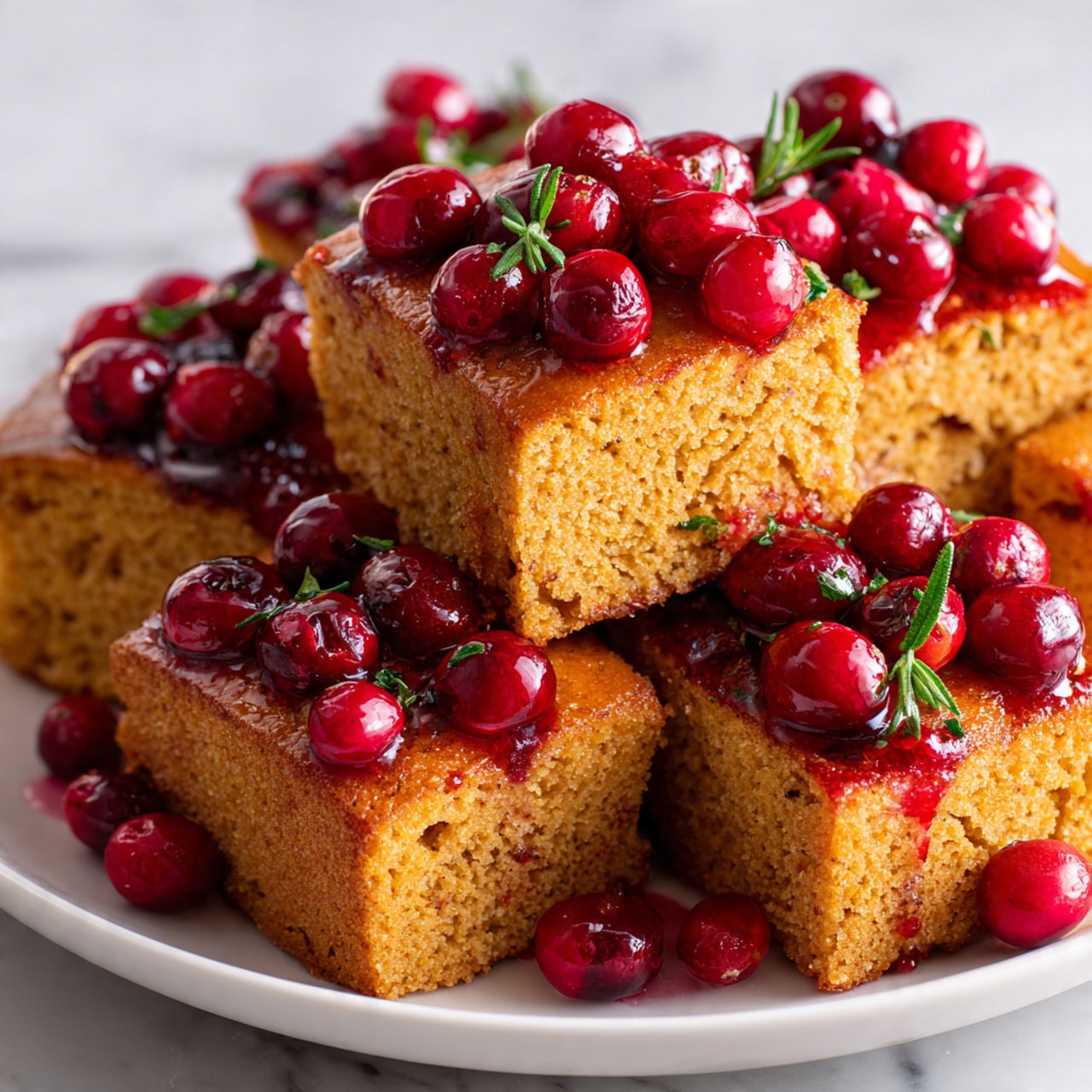 Savory Cranberry Herb Cheese Bread Recipe - Recipe Image