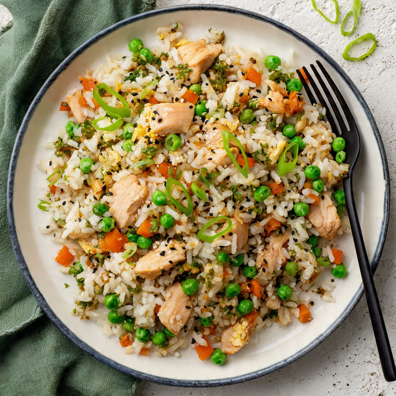 Quick and Easy Chicken Fried Rice Recipe - Recipe Image