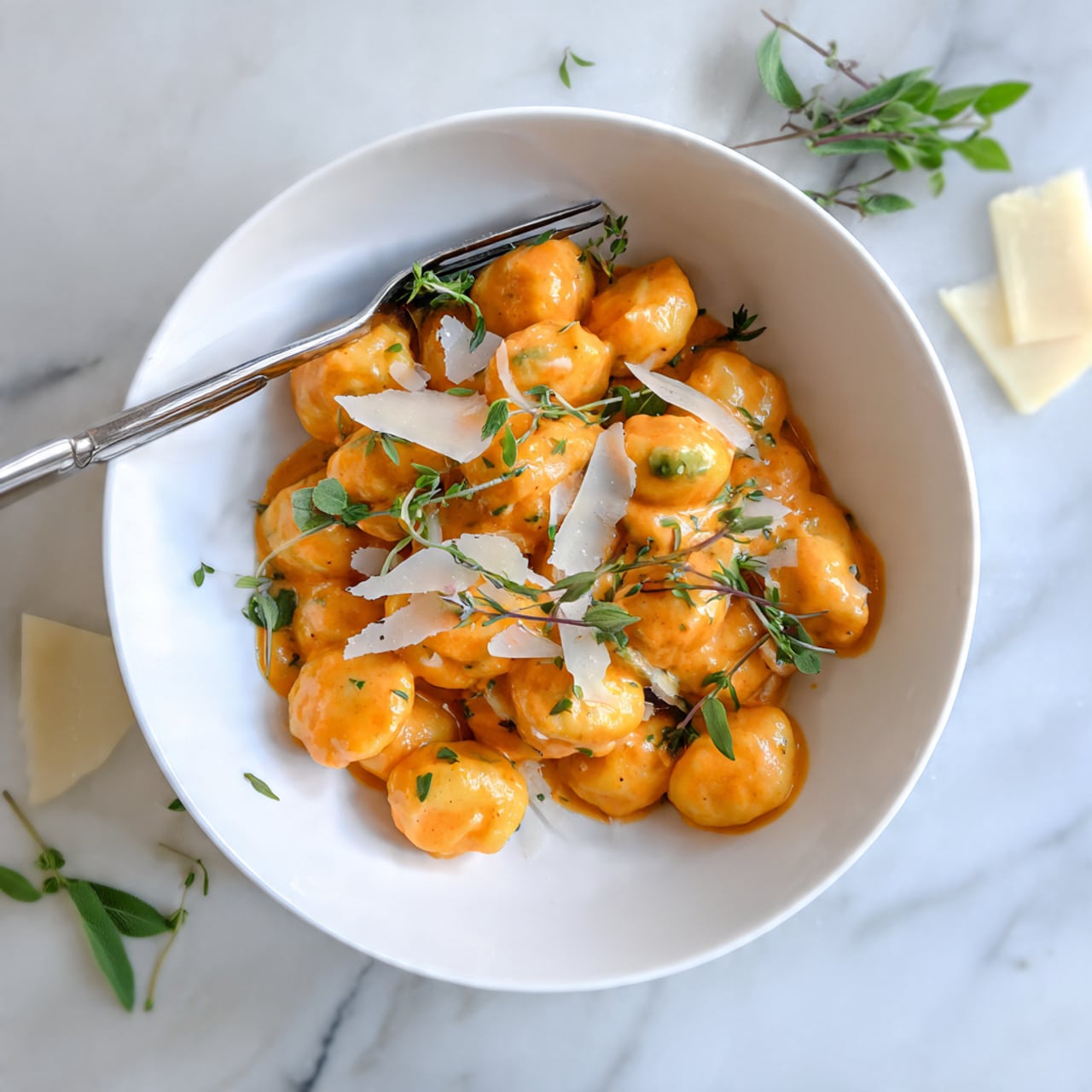 Creamy Pumpkin Tortellini with Sage and Parmesan Recipe - Recipe Image