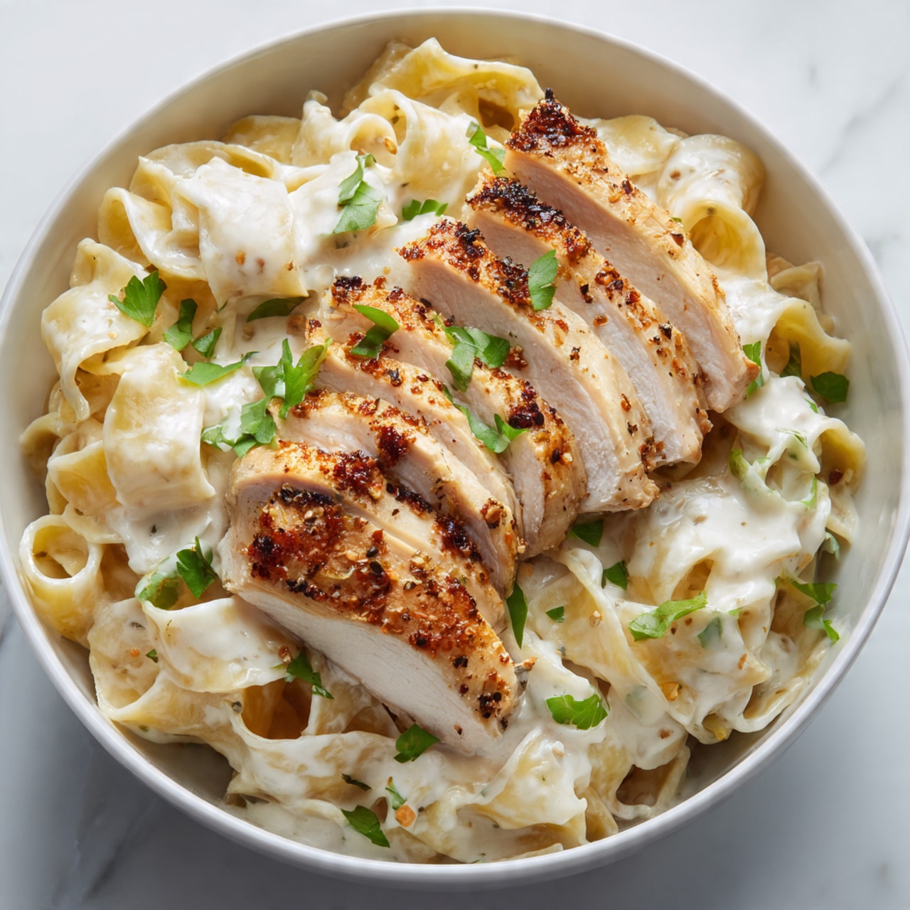 Creamy Chicken Alfredo Pasta Recipe - Recipe Image