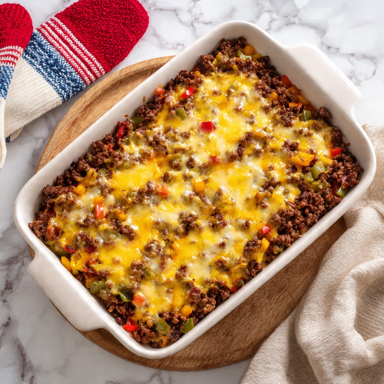 Fully Loaded Cheesy Breakfast Casserole Recipe - Recipe Image